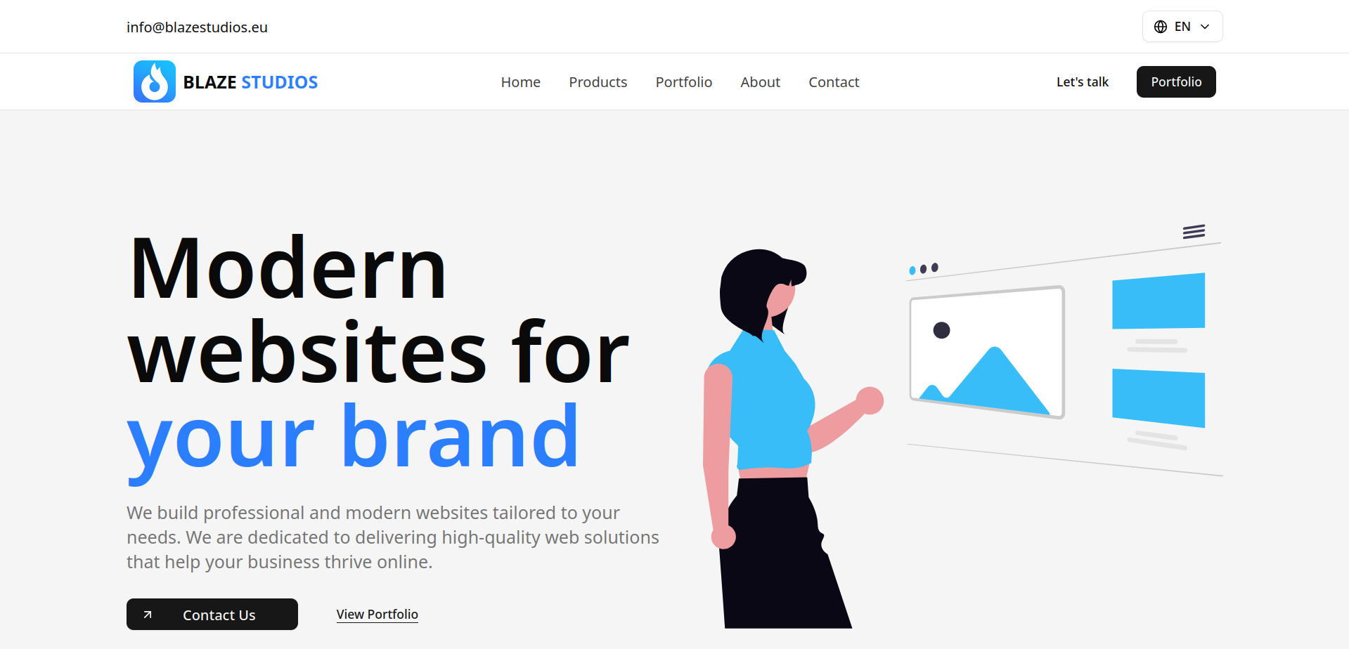 Screenshot of Blaze Studios