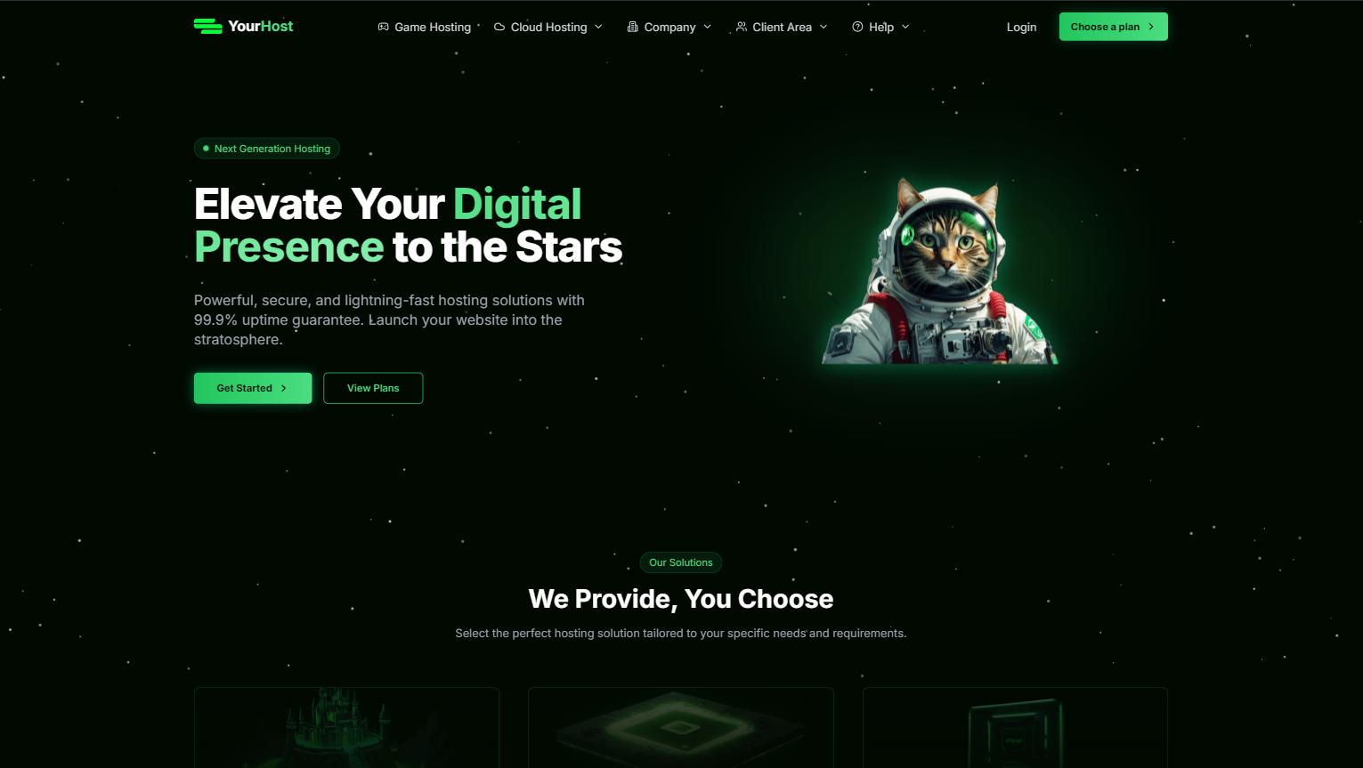 Premium Hosting Template - Image 1 of 14